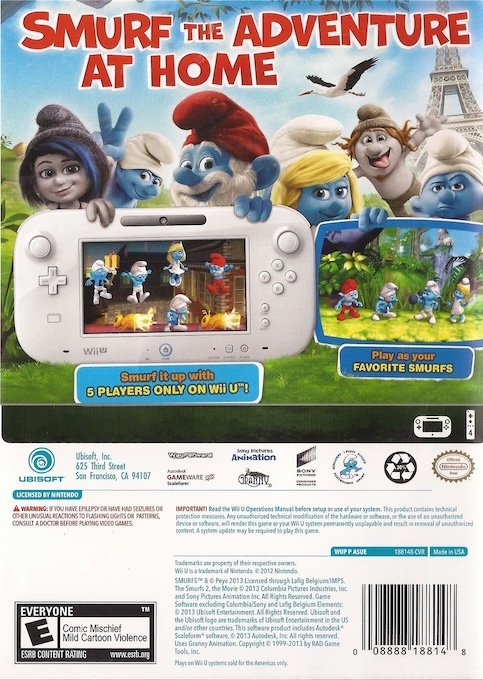 Schtroumpfs 2, Les — box-2D-back (US)