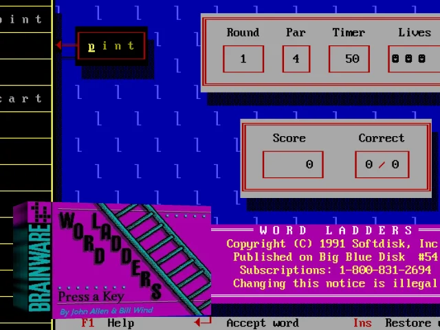 Word Ladders — mixrbv2 (WOR)