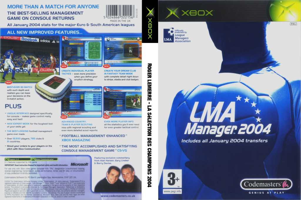 Roger Lemerre - La Selection des Champions 2004 — box-texture (EU)