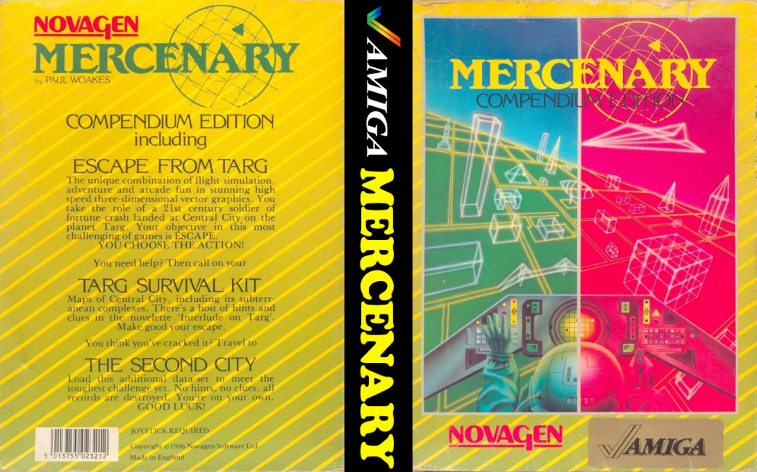 Mercenary - Escape from Targ + The Second City — box-texture (EU)