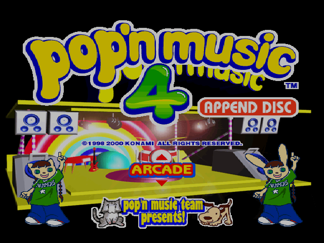 Pop'n Music 4 - Append Disc — sstitle (JP)