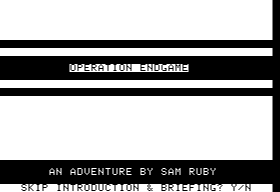 Eamon 161 - Operation Endgame — ss (WOR)