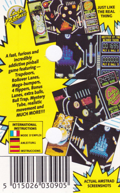 Advanced Pinball Simulator — box-2D-back (EU)