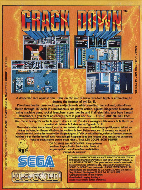 Crack Down — box-2D-back (EU)