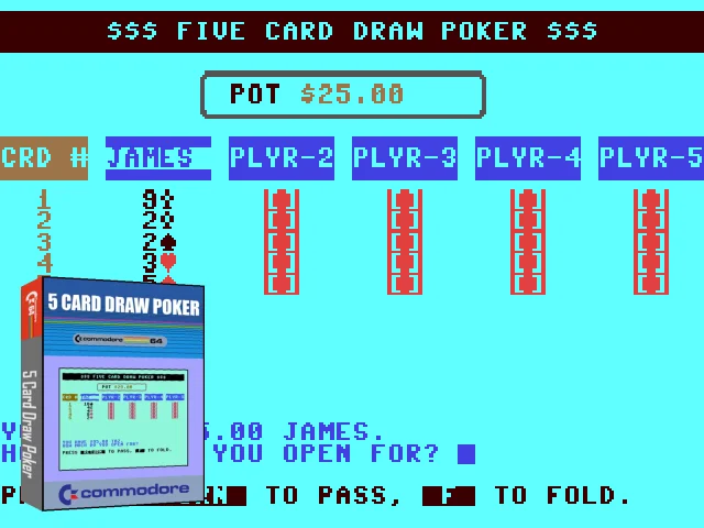 5 Card Draw Poker — mixrbv2 (CUS)