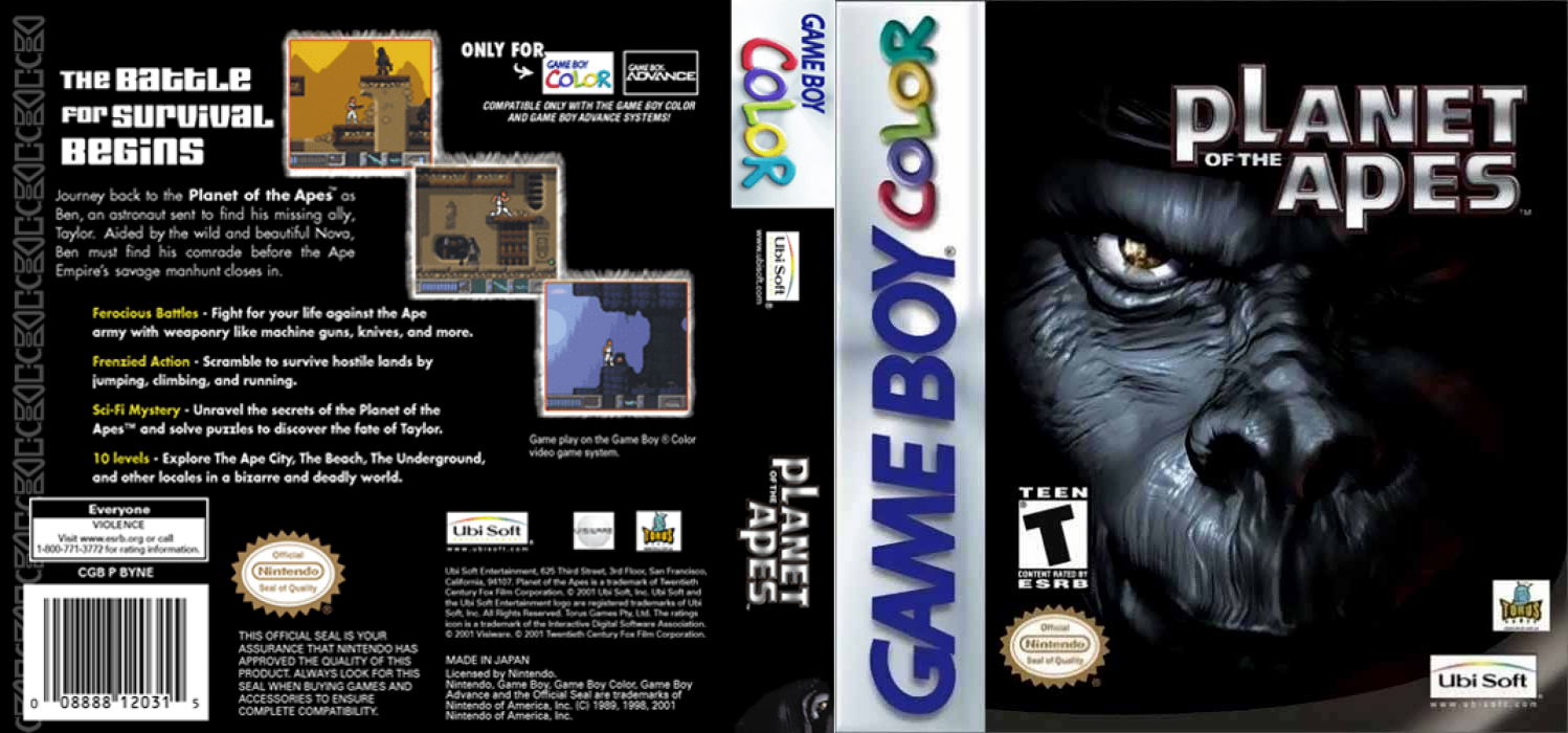Planet of the Apes — box-texture (US)