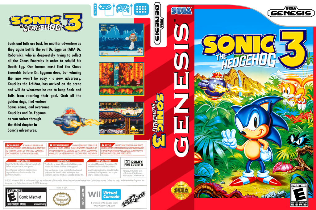 Sonic The Hedgehog 3 — box-texture (US)