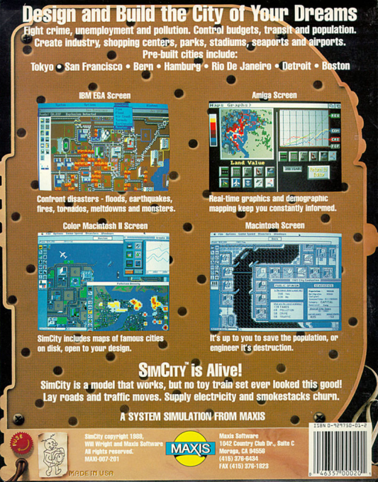 SimCity — box-2D-back (US)