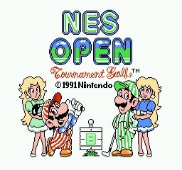 Mario Open Golf — sstitle (WOR)