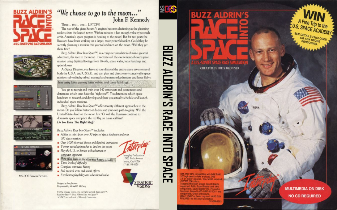 Buzz Aldrin's Race Into Space — box-texture (US)