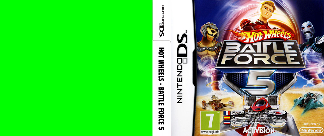 Hot Wheels - Battle Force 5 — box-texture (FR)