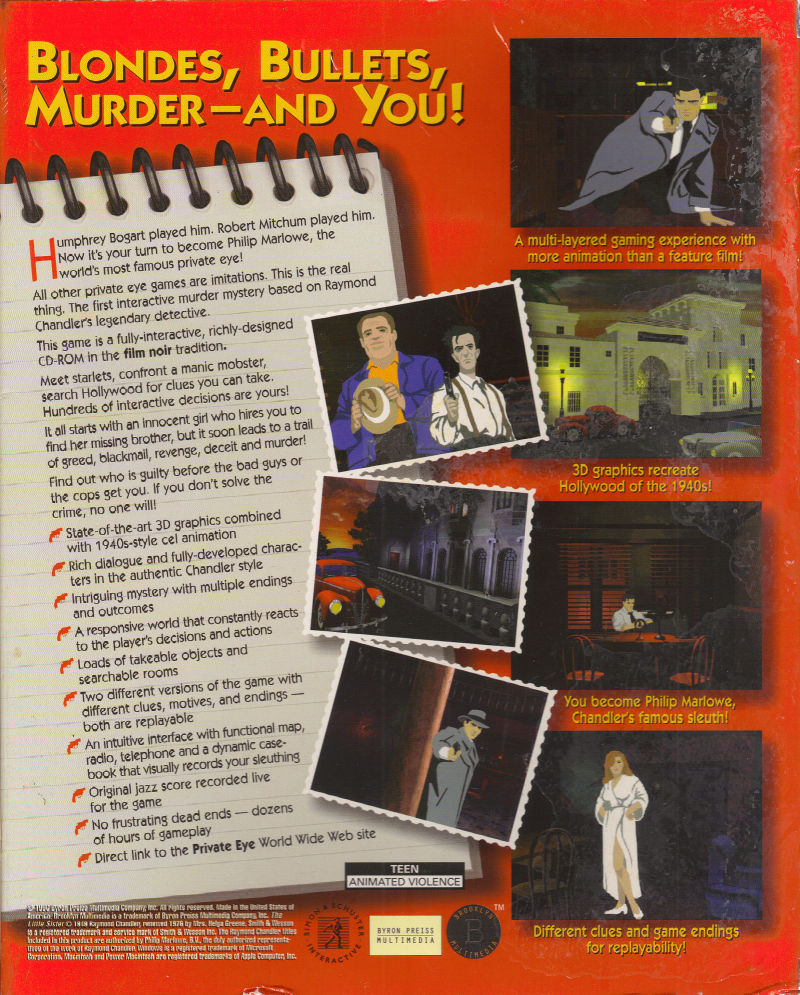 Private Eye — box-2D-back (US)