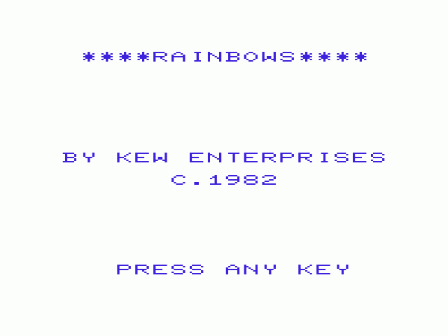 Rainbows — sstitle (WOR)