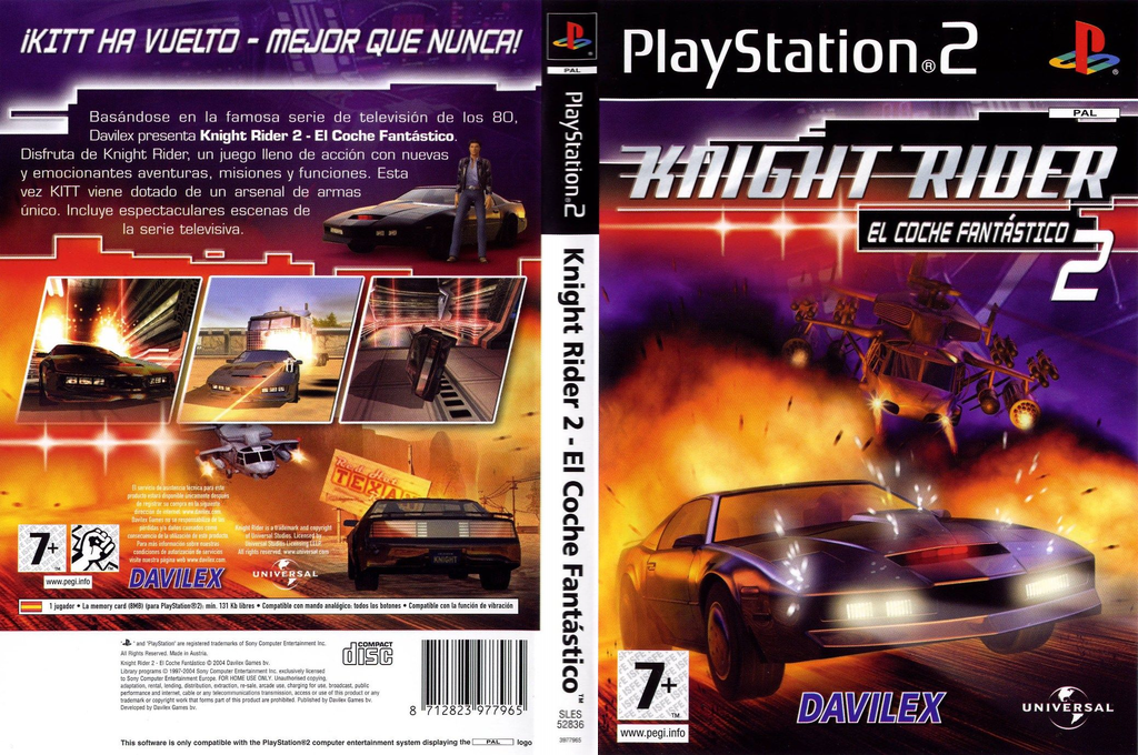 Knight Rider 2 - The Game — box-texture (SP)