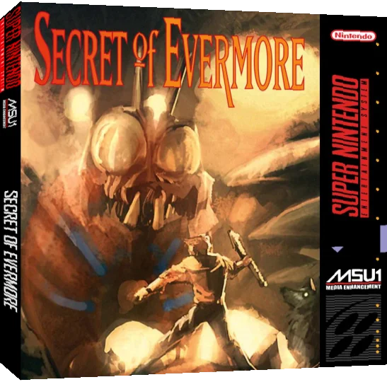 Secret of Evermore — box-3D (US)