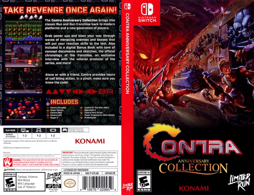 Contra Anniversary Collection — box-texture (US)
