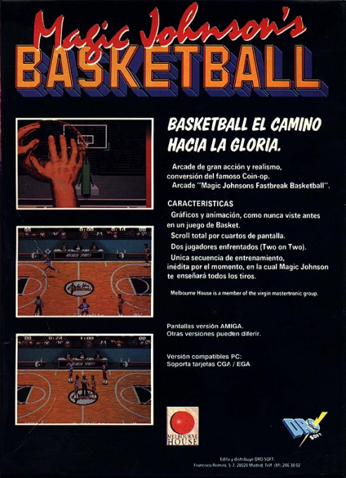 Magic Johnson's Basketball — box-2D-back (SP)