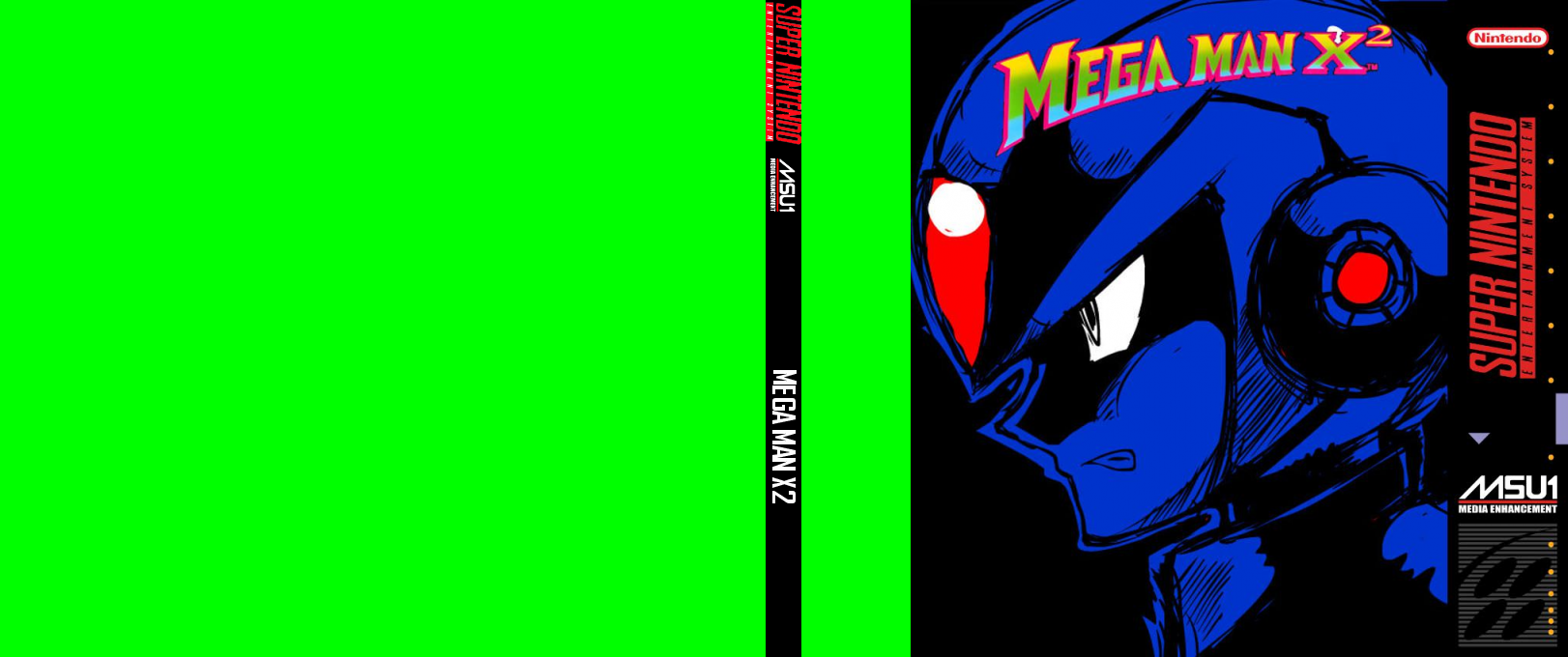 Mega Man X2 — box-texture (US)