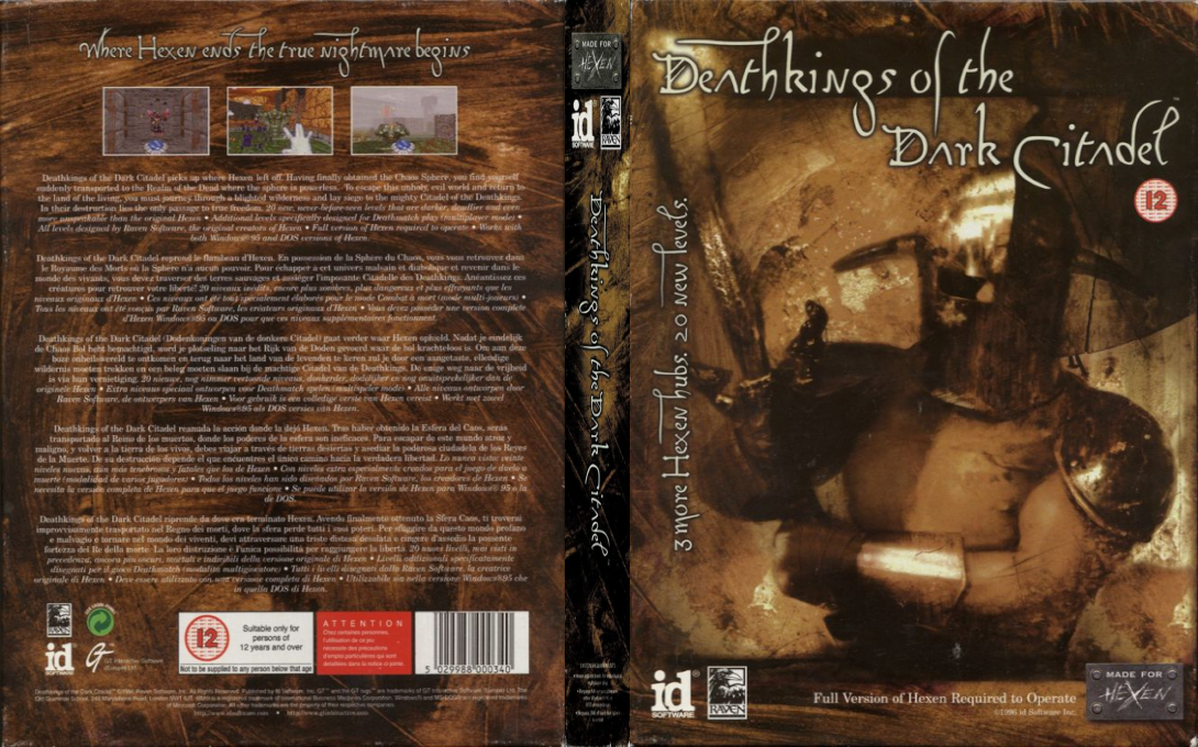 Hexen - Deathkings Of The Dark Citadel — box-texture (EU)