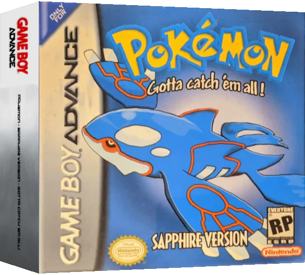 Pokemon - Sapphire Version - Gotta Catch 'em All! — box-3D (US)