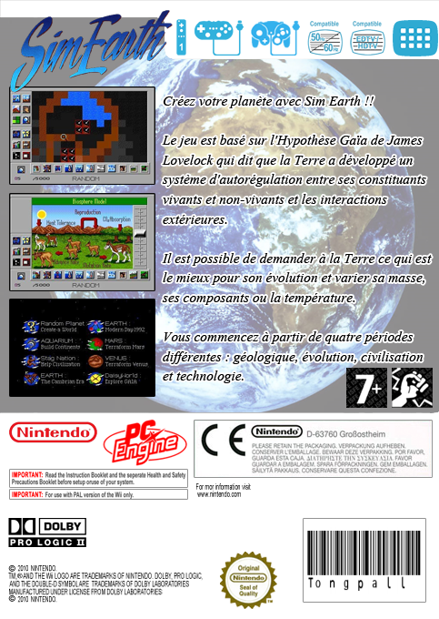 SimEarth — box-2D-back (FR)