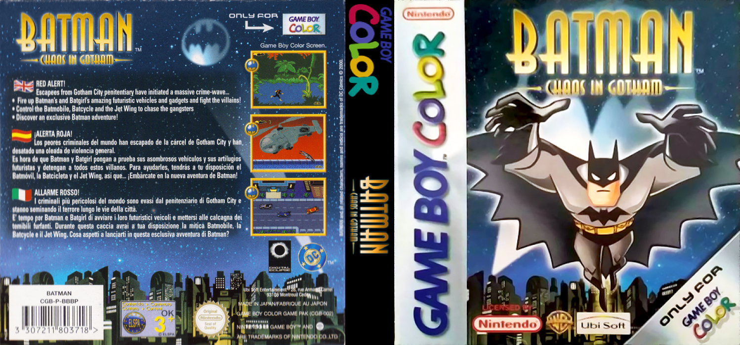 The New Batman Adventures : Chaos in Gotham — box-texture (EU)