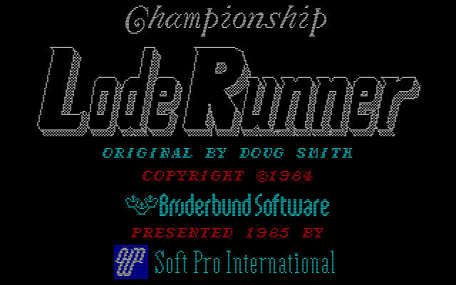 Championship Lode Runner — sstitle (JP)