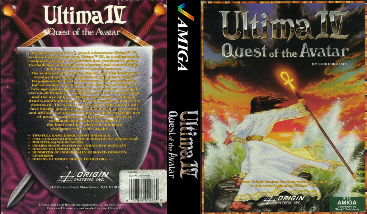 Ultima IV - Quest of the Avatar — box-texture (US)