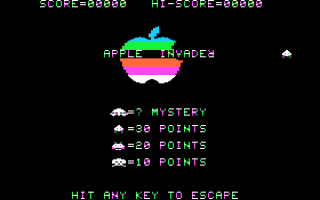 Apple Invader — sstitle (WOR)