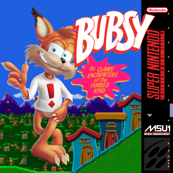 Bubsy in : Claws Encounters of the Furred Kind box art
