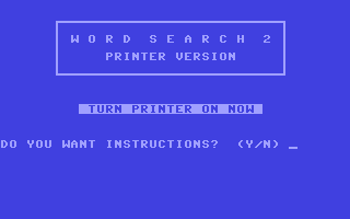 Word Search II : Printer Version — sstitle (WOR)
