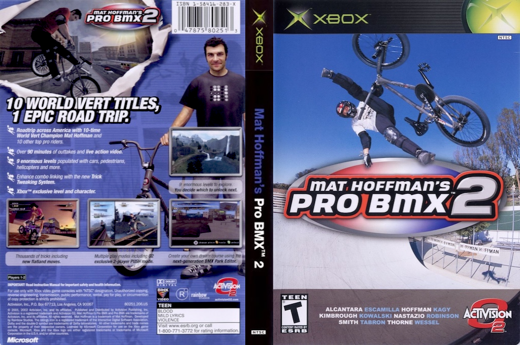 Mat Hoffman's Pro BMX 2 — box-texture (US)
