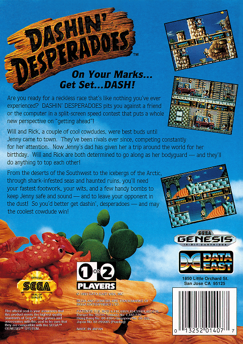 Dashin' Desperadoes — box-2D-back (US)