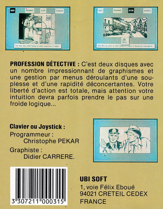 Profession Détective — box-2D-back (FR)