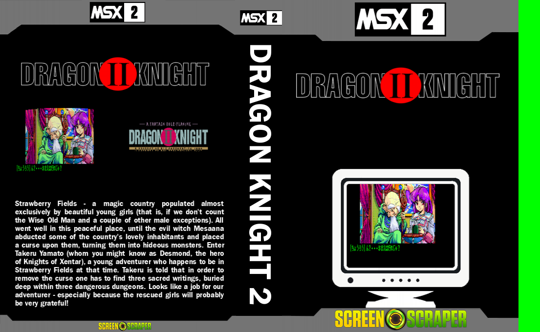 Dragon Knight 2 — box-texture (SS)