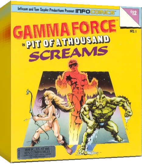 Gamma Force In A Pit Of A Thousand Screams — box-3D (US)