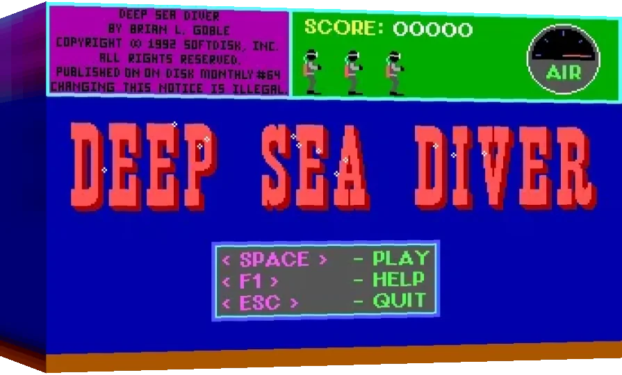 Deep Sea Diver — box-3D (WOR)