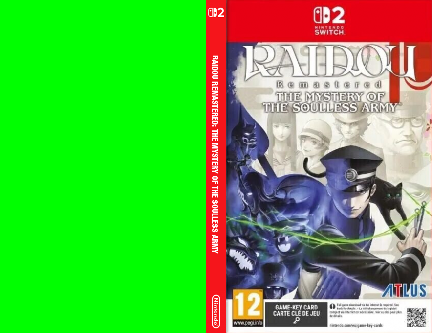Raidou Remastered - The Mystery of the Soulless Army — box-texture (EU)