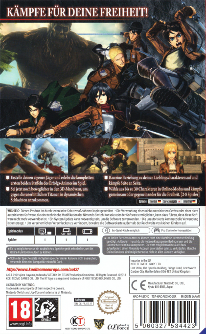 A.o.t 2 — box-2D-back (DE)