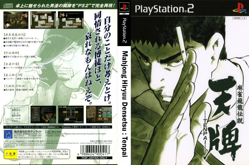 Mahjong Hiryuu Densetsu - Tenpai — box-texture (JP)