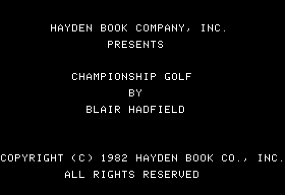 Championship Golf — sstitle (WOR)