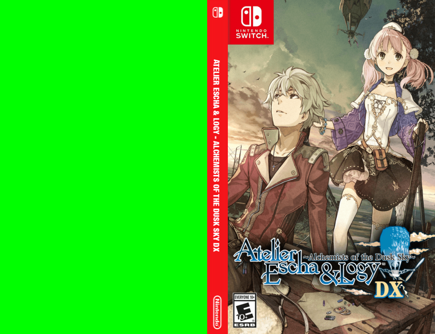 Atelier Escha & Logy - Alchemists of the Dusk Sky DX — box-texture (US)
