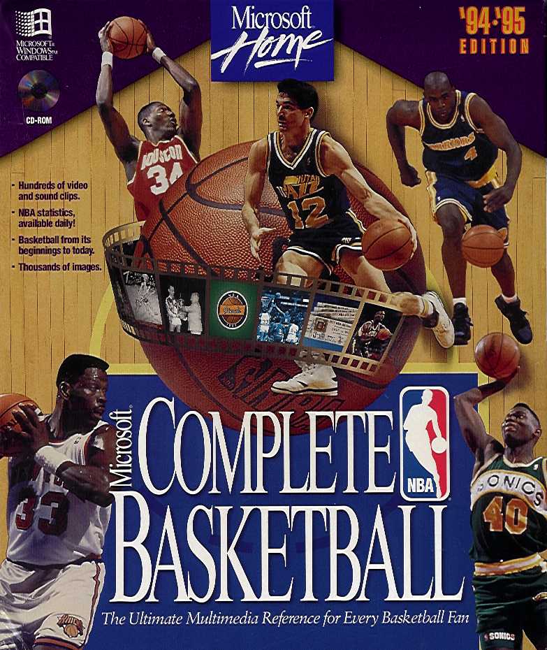 Microsoft Complete NBA Basketball Guide '94-'95 box art
