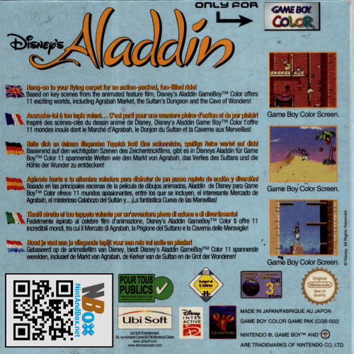 Aladdin — box-2D-back (EU)