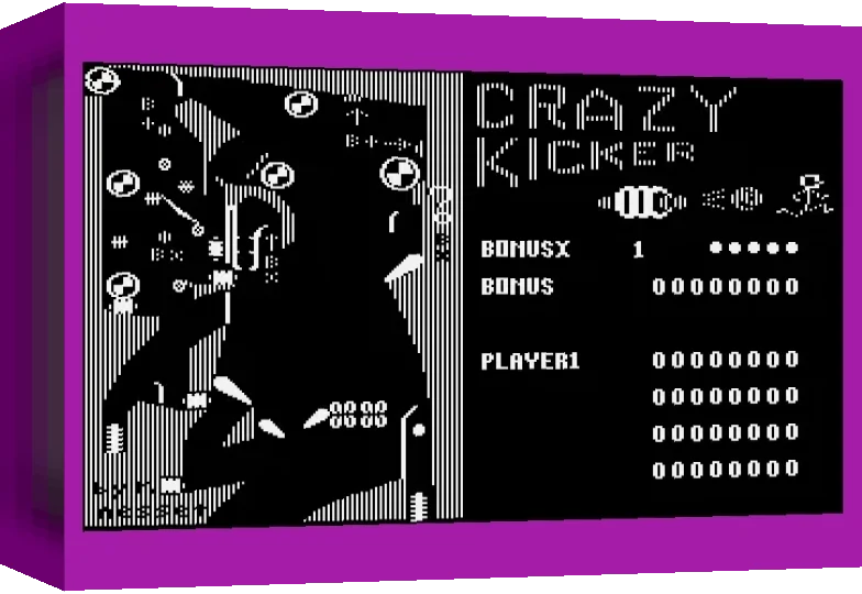 Crazy Kicker Pinball — box-3D (WOR)