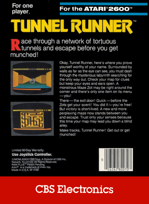 Tunnel Runner — box-2D-back (US)