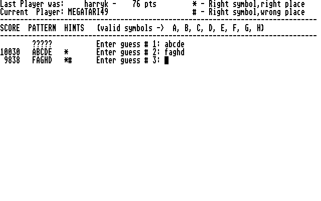 Super Master Mind — ss (WOR)