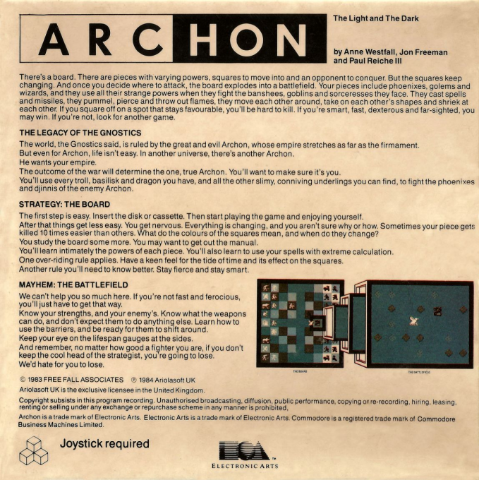 Archon - The Light And The Dark — box-2D-back (EU)