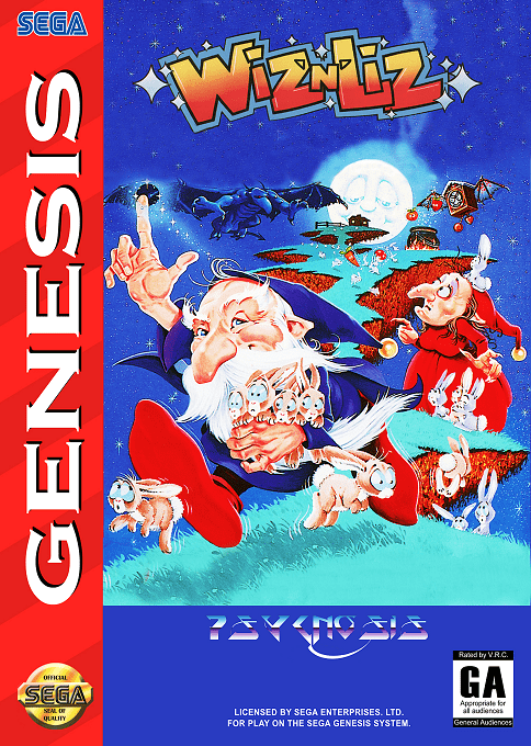 Wiz 'n' Liz - The Frantic Wabbit Wescue box art