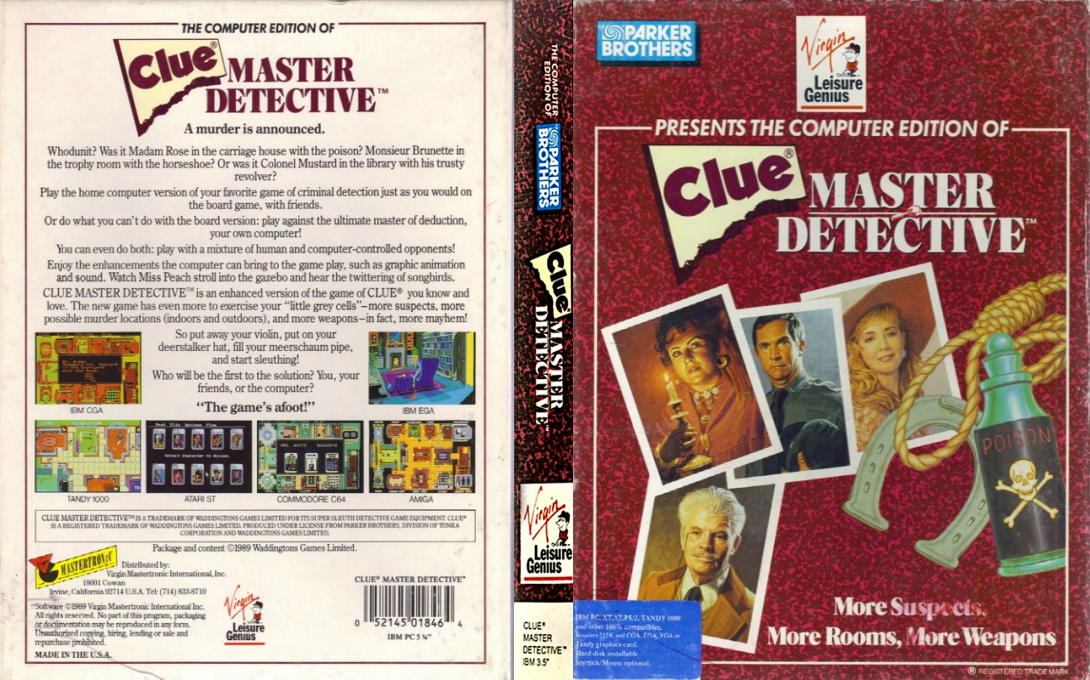 Clue - Master Detective — box-texture (US)